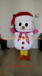 Big head snowman mascot costume