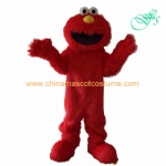 Elmo monster mascot costume, Elmo cartoon mascot, Elmo character costume