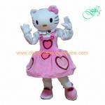 Hello Kitty cartoon mascot costume