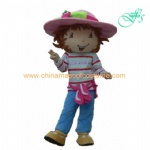 Strawberry shortcake character mascot costume