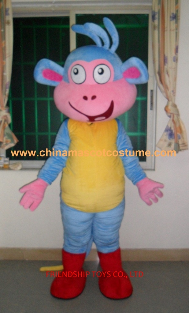 Monkey Boots mascot costume