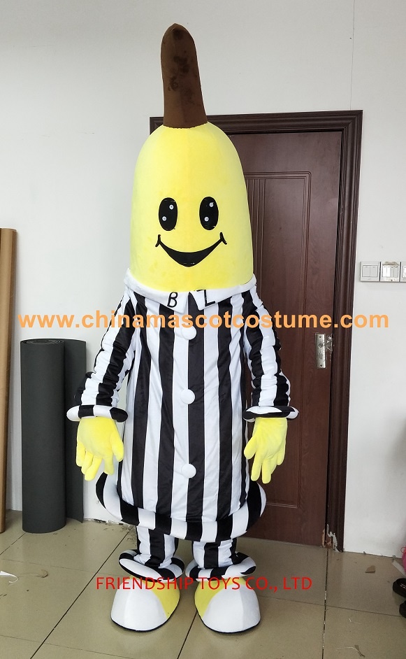 Bananas in pajamas plush mascot costume