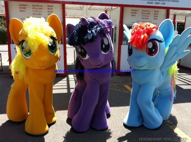 My Little Pony horse mascot costume