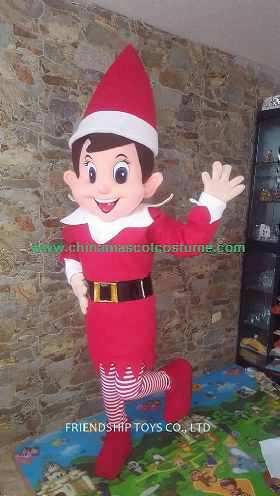 Elf On The Shelf Mascot costume