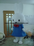 Big head Miffy mascot costume