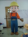 Customized carpenter mascot costume for adult