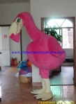 Flamingo animal mascot costume