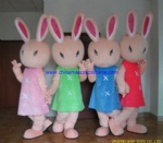 Rabbit moving mascot costume