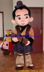 Old Chinese teacher mascot costume