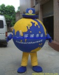 Global mascot costume for advertising, costume mascot world