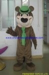 Yogi bear character mascot costume