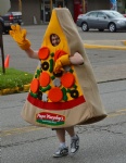 Pizza plush mascot costume