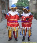 Red clown mascot costume, clown party costume