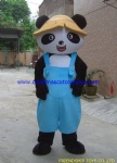 Panda cartoon mascot costume