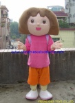 Dora cartoon mascot costume