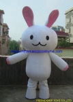 White rabbit character mascot costume