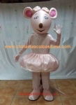 Angelina mouse mascot costume, Angelina character costume
