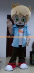 Handsome boy party mascot costume