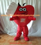 Chef sweet heart mascot costume