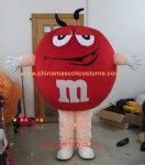 M&M red mascot costume