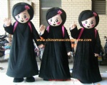 Arab woman plush mascot costume