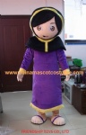 Woman character mascot costume