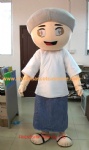 Arab boy moving mascot costume