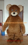 Brown bear cosplay mascot costume