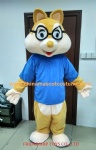 Squirrel cartoon mascot costume