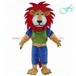 Strong lion animal mascot costume