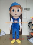 Lovely boy character mascot costume