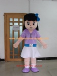 Customized girl character mascot costume