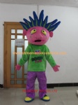 Ugly boy fur mascot costume