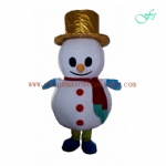 Snowman holiday mascot costume