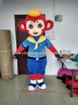 Mini monkey cartoon mascot costume