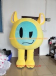 Yellow ear monster plush mascot costume