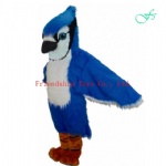 Blue bird adult mascot costume