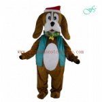 Christmas dog mascot costume for party and show