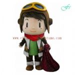 Big head doll boy christmas mascot costume