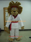 Judo dress lion mascot costume