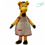 Giraffe cartoon mascot costume, giraffe animal costume