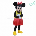 Minnie mouse character mascot costume