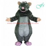 Grey color mouse plush mascot costume, rat moving costume