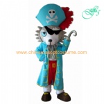 Pirate animal costume, pirate mascot costume for adult