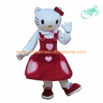 Hello Kitty cat mascot costume, Kitty cat character costume, cartoon cat mascot costume