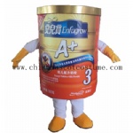 Custom Product Milk Powder Can Costume, Custom Design Costume For Business Usage