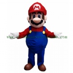 Mario Cartoon Mascot Costume, Custom Design Professional Character Costume For Promotion