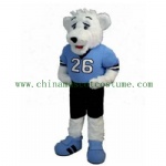 Sport Ice Hockey Polar Bear character costume, Sports mascot costume for Sale