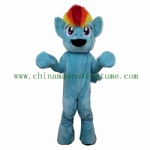 Custom Blue Little Pony Animal Costume, Custom Design Costume For Commercial Usage, Food Character Costume