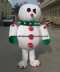 Snowman holiday mascot costume